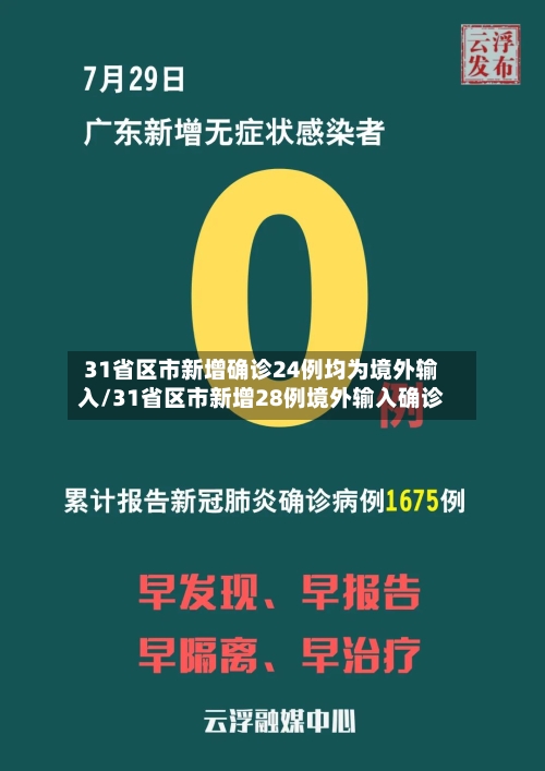 31省区市新增确诊24例均为境外输入/31省区市新增28例境外输入确诊