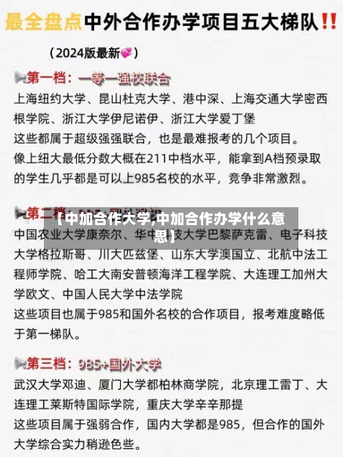 【中加合作大学,中加合作办学什么意思】-第2张图片