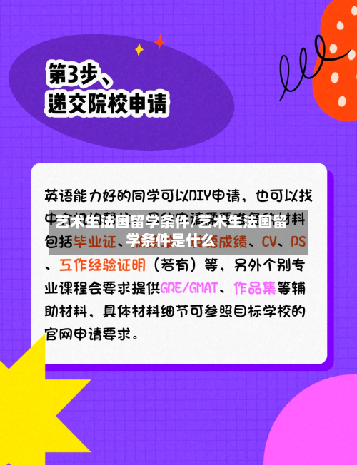 艺术生法国留学条件/艺术生法国留学条件是什么