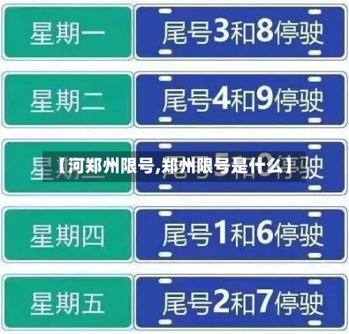 【河郑州限号,郑州限号是什么】-第2张图片