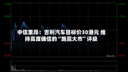 中信里昂：吉利汽车目标价30港元 维持高度确信的“跑赢大市”评级-第2张图片
