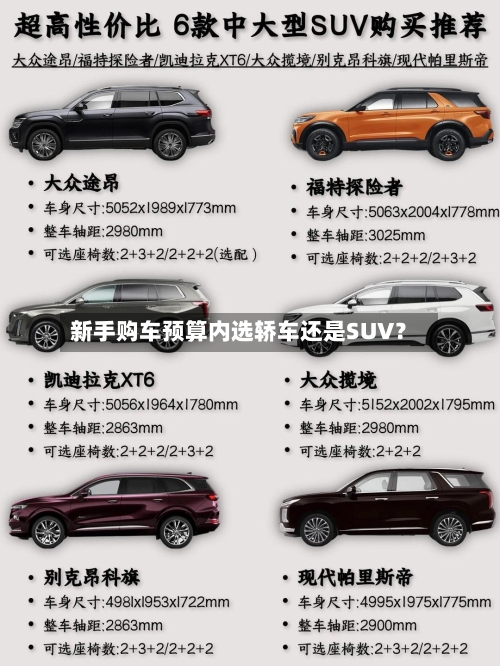新手购车预算内选轿车还是SUV？