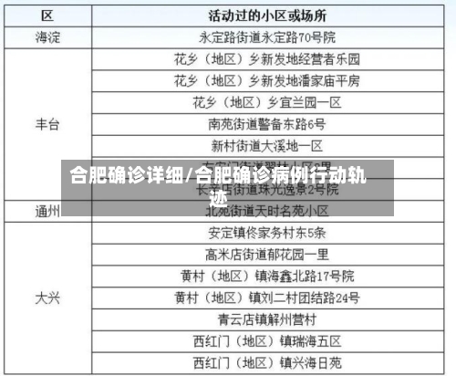 合肥确诊详细/合肥确诊病例行动轨迹-第2张图片