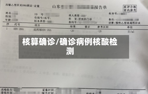 核算确诊/确诊病例核酸检测-第2张图片