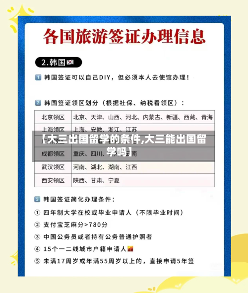【大三出国留学的条件,大三能出国留学吗】-第3张图片