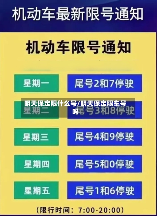 明天保定限什么号/明天保定限车号吗-第2张图片
