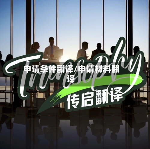 申请条件翻译/申请材料翻译