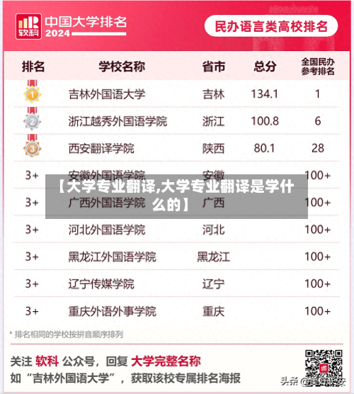 【大学专业翻译,大学专业翻译是学什么的】-第2张图片