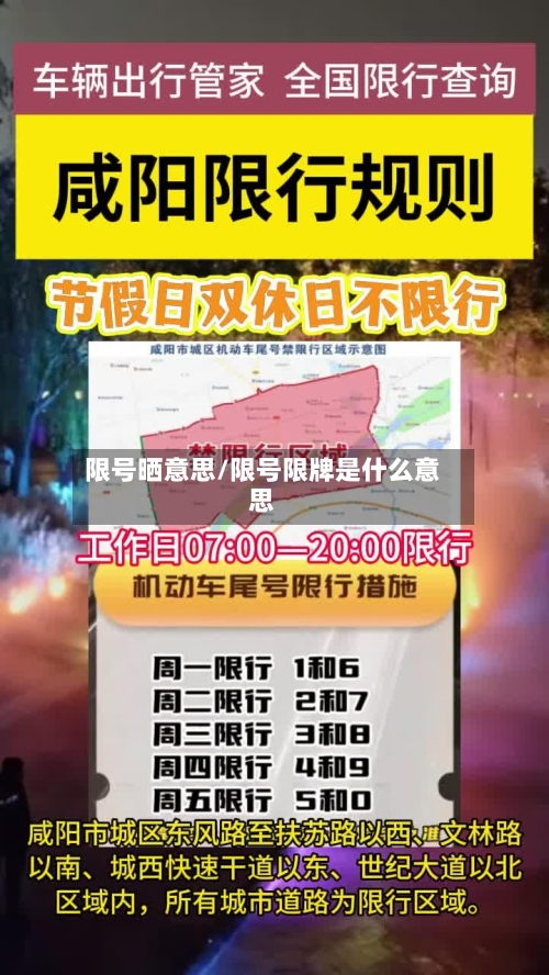 限号晒意思/限号限牌是什么意思-第3张图片