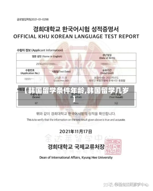 【韩国留学条件年龄,韩国留学几岁】-第1张图片