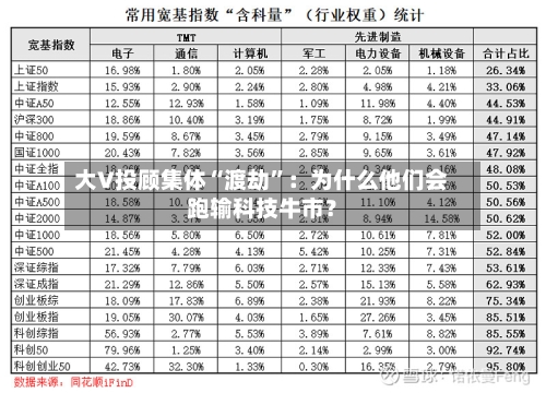 大V投顾集体“渡劫”:为什么他们会跑输科技牛市?